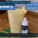 Mocktail Made with CBD and Mango (Piña Colada Mocktail Recipe)