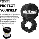 The NightCap Drink Cover Scrunchie Keeps Your Drinks Safe!