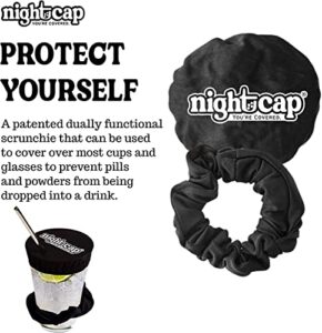 The NightCap Drink Cover Scrunchie Keeps Your Drinks Safe!